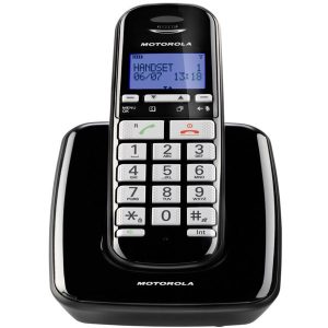 Motorola S3001 Ασύρματο Τηλέφωνο για Ηλικιωμένους μαύρο