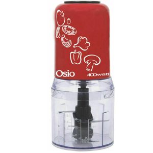 Osio OMC-2312 Πολυκόπτης Multi 400W με Δοχείο 500ml Red