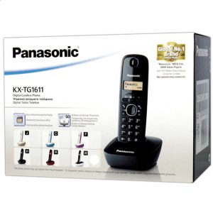 Panasonic KX-TG1611 Ασύρματο Τηλέφωνο Μαύρο