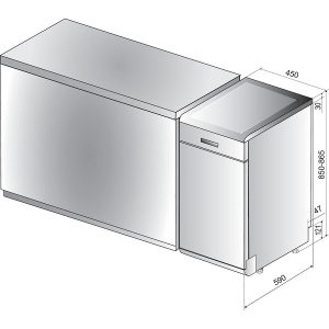 Whirlpool WSFO 3023 PF X Ελεύθερο Πιάτων
