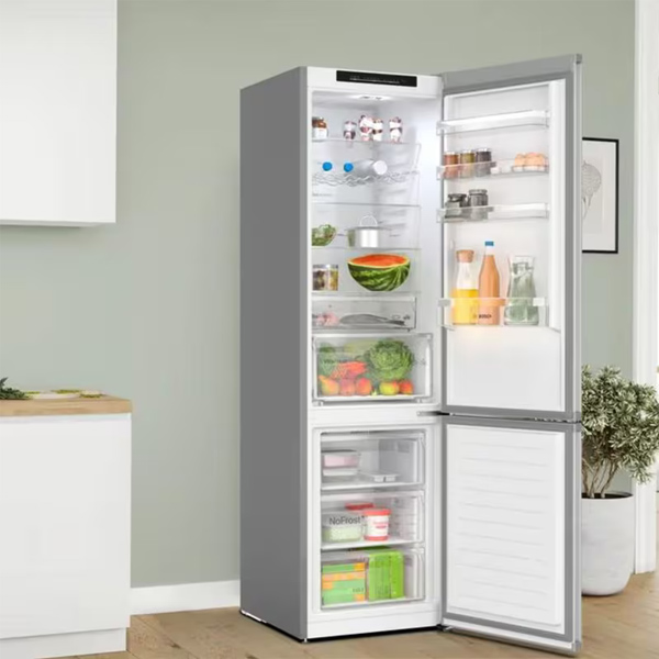 Bosch KGN392LCF Ψυγειοκαταψύκτης Metal Look C
