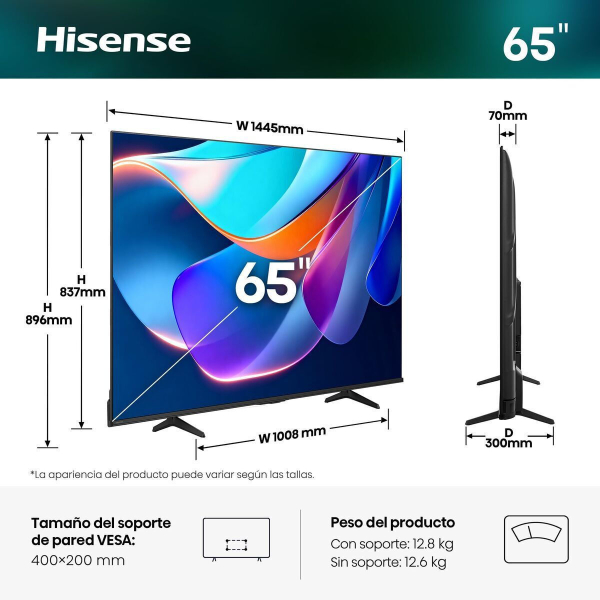 Hisense 65A6S Τηλεόραση 65” 4K UHD Smart - Image 2