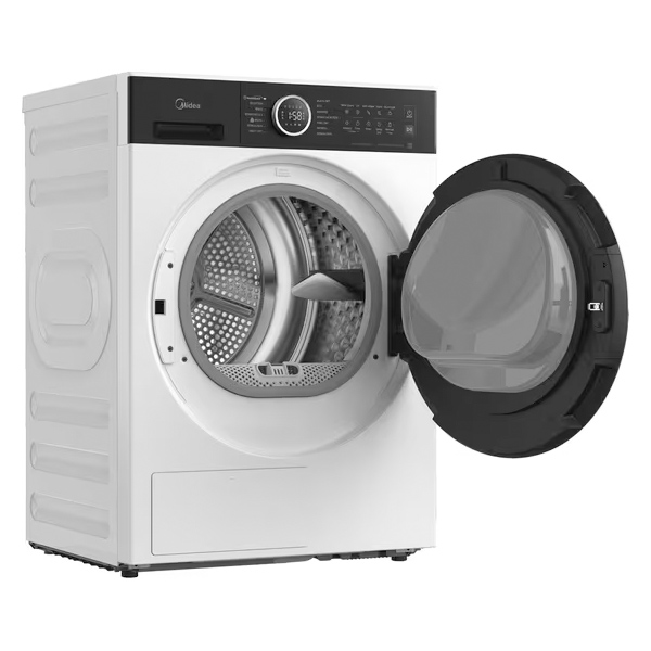 Midea MD205H90BW/W-GR Στεγνωτήριο 9kg με Αντλία Θερμότητας